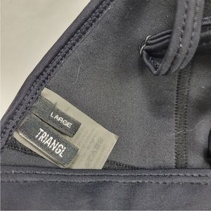 Triangle Royal Blue Black and White 2 piece Bikini Swimsuit Women's Size M/L